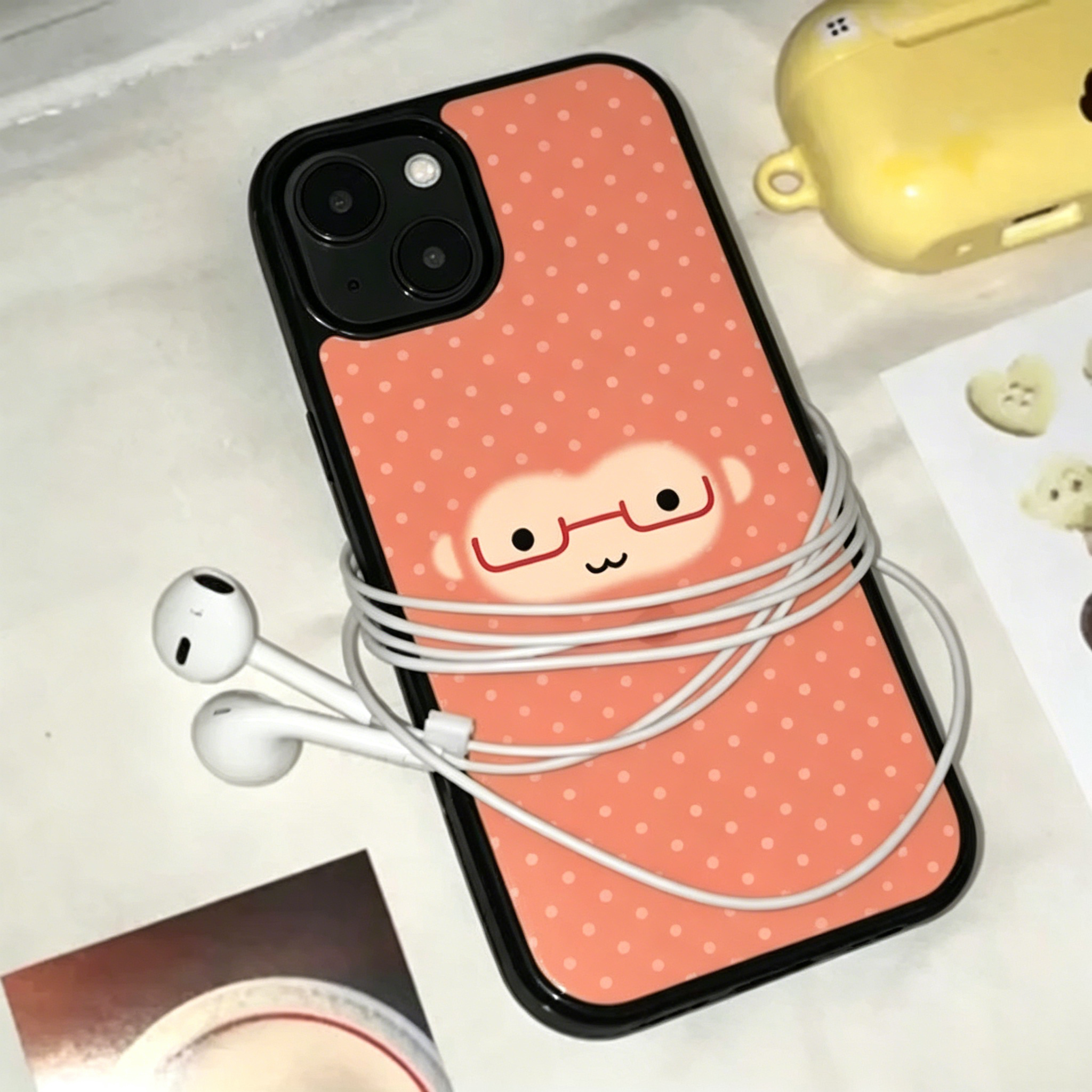 Phone Cases Xr Iphone - Korean Ins Cute Orange Polka Dots