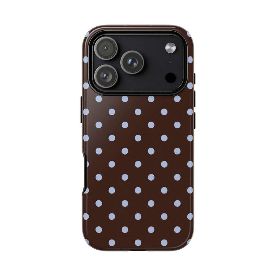 Phone Cases Aesthetic - Brown Polka Dot Fashion Phone Case