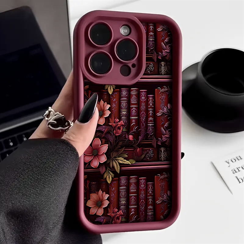 Phone Cases Xr Iphone - Book Flower Trendy Pattern Phone Case