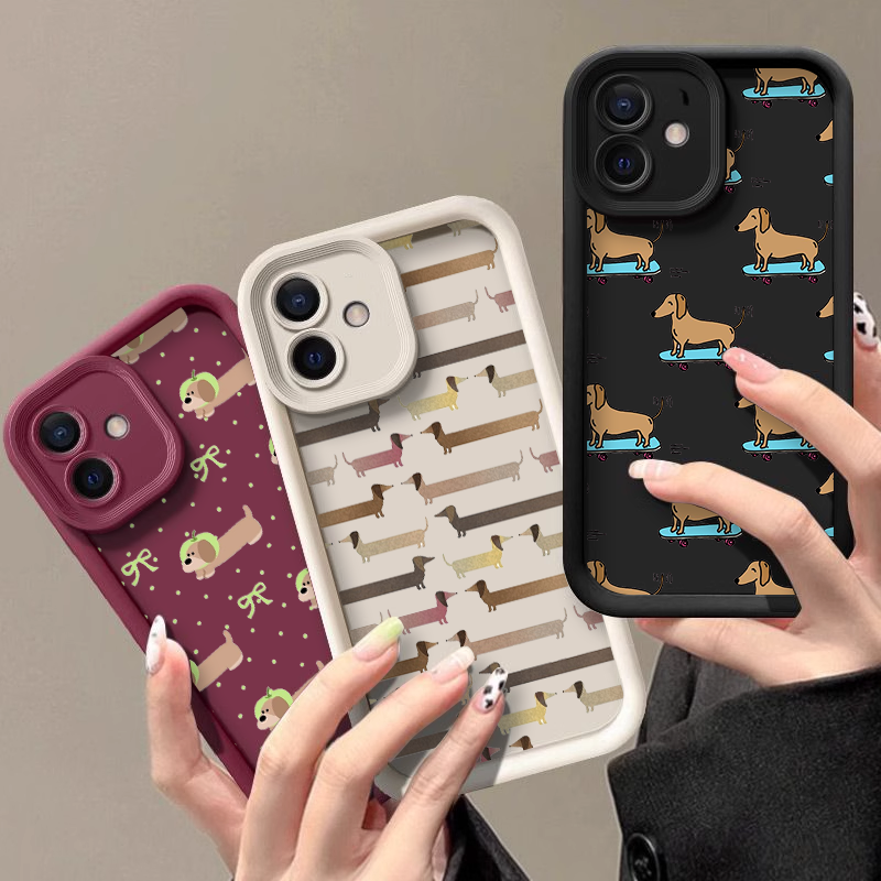 Phone Cases Xiaomi 14 - Creative Minimalist Dachshund Dog Printed Phone