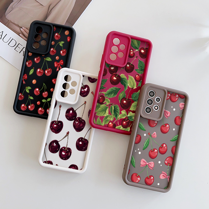 Phone Cases Xiaomi - Funny Flower Cute Bow Cherry Pattern