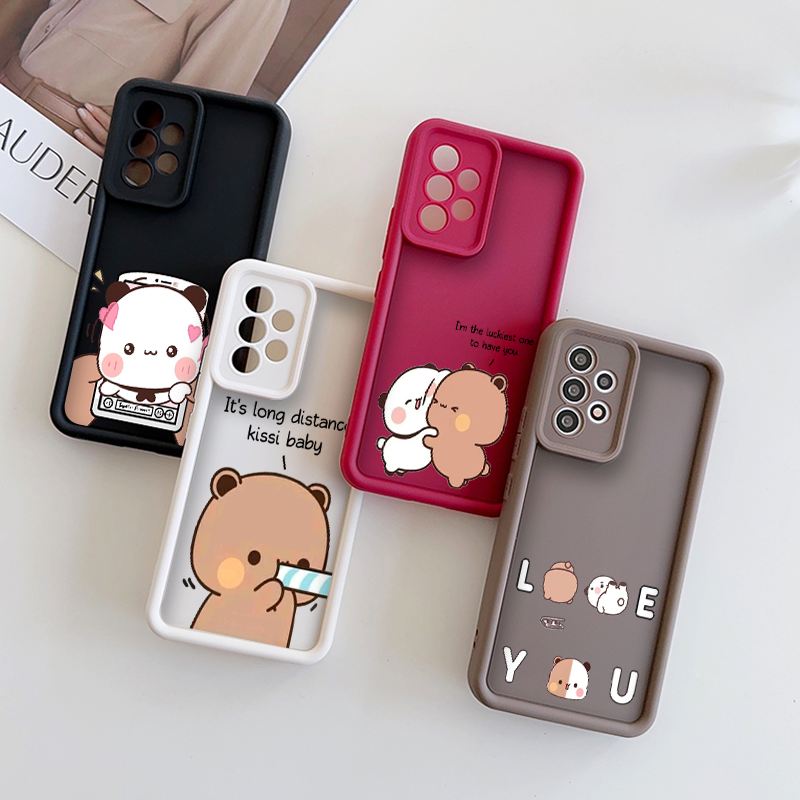 Phone Cases Xiaomi - Creative Cartoon Bubududu Panda Couple Phone