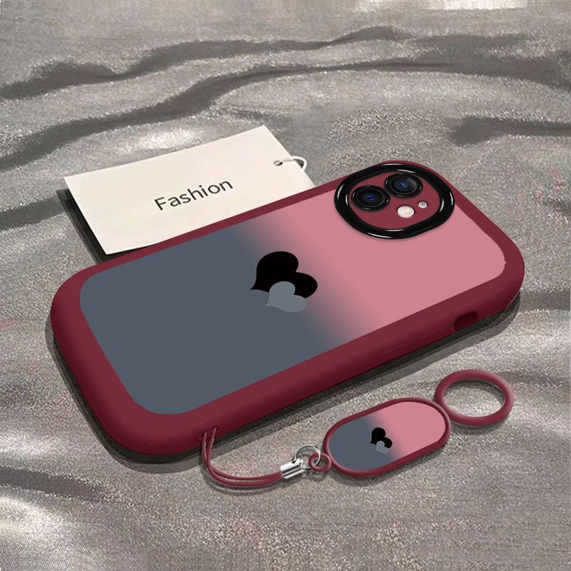 Phone Cases Aesthetic - Cute Gradient Heart Phone Case with