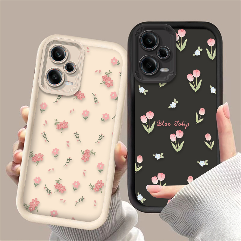 Phone Cases Xiaomi - Retro Tulip Flower Phone Case for