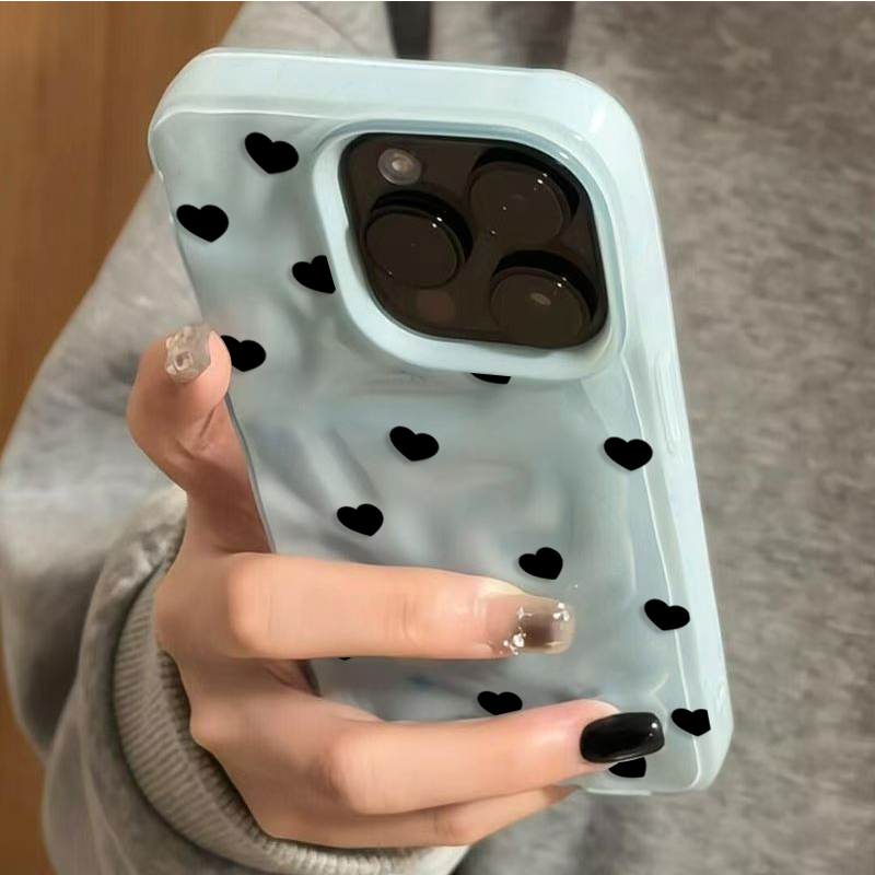 Aesthetic Cute Black Heart Sho – Phone Cases Aesthetic recenzja i cena