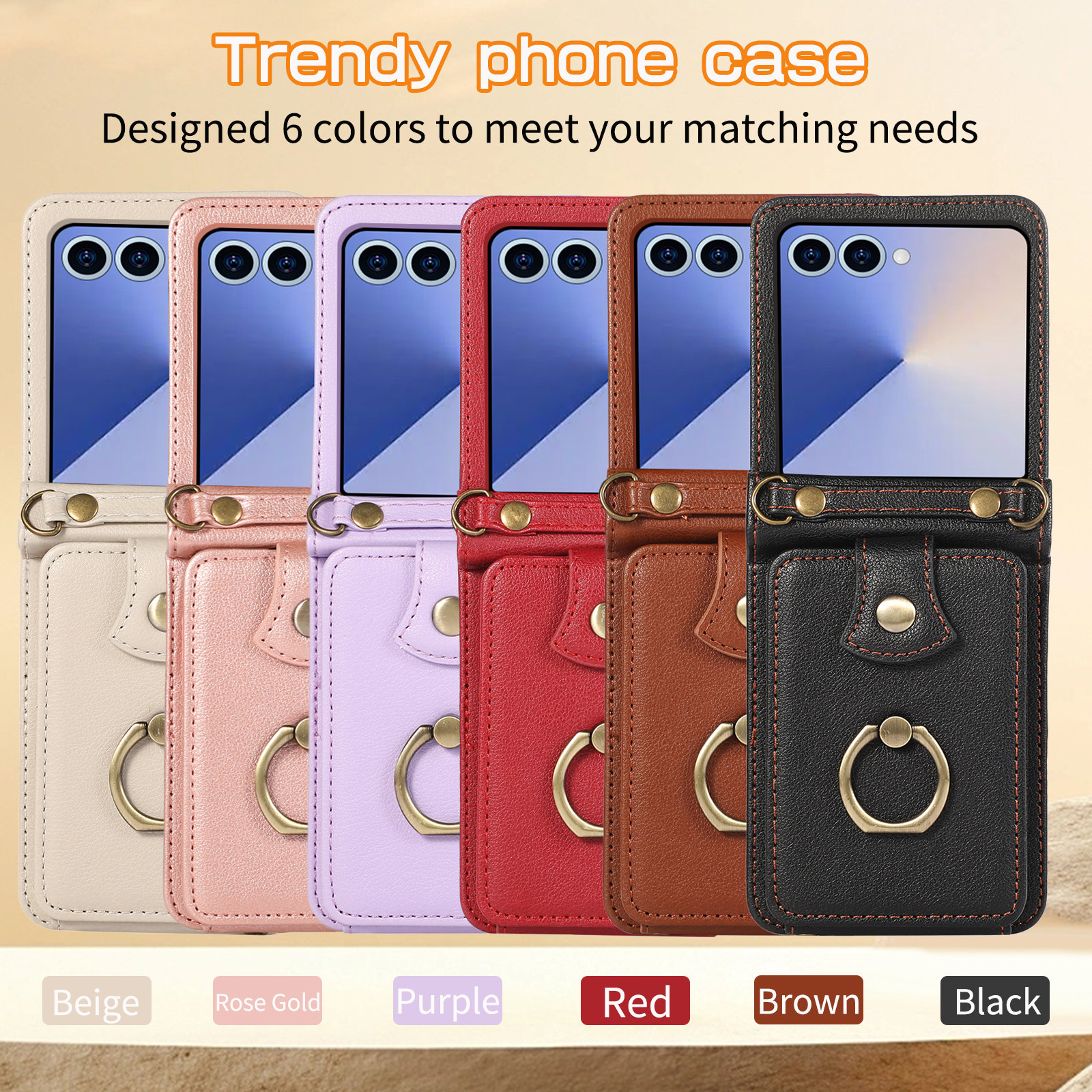 Leather Wallet Phone Case for  – Phone Cases With Loop recenzja i cena