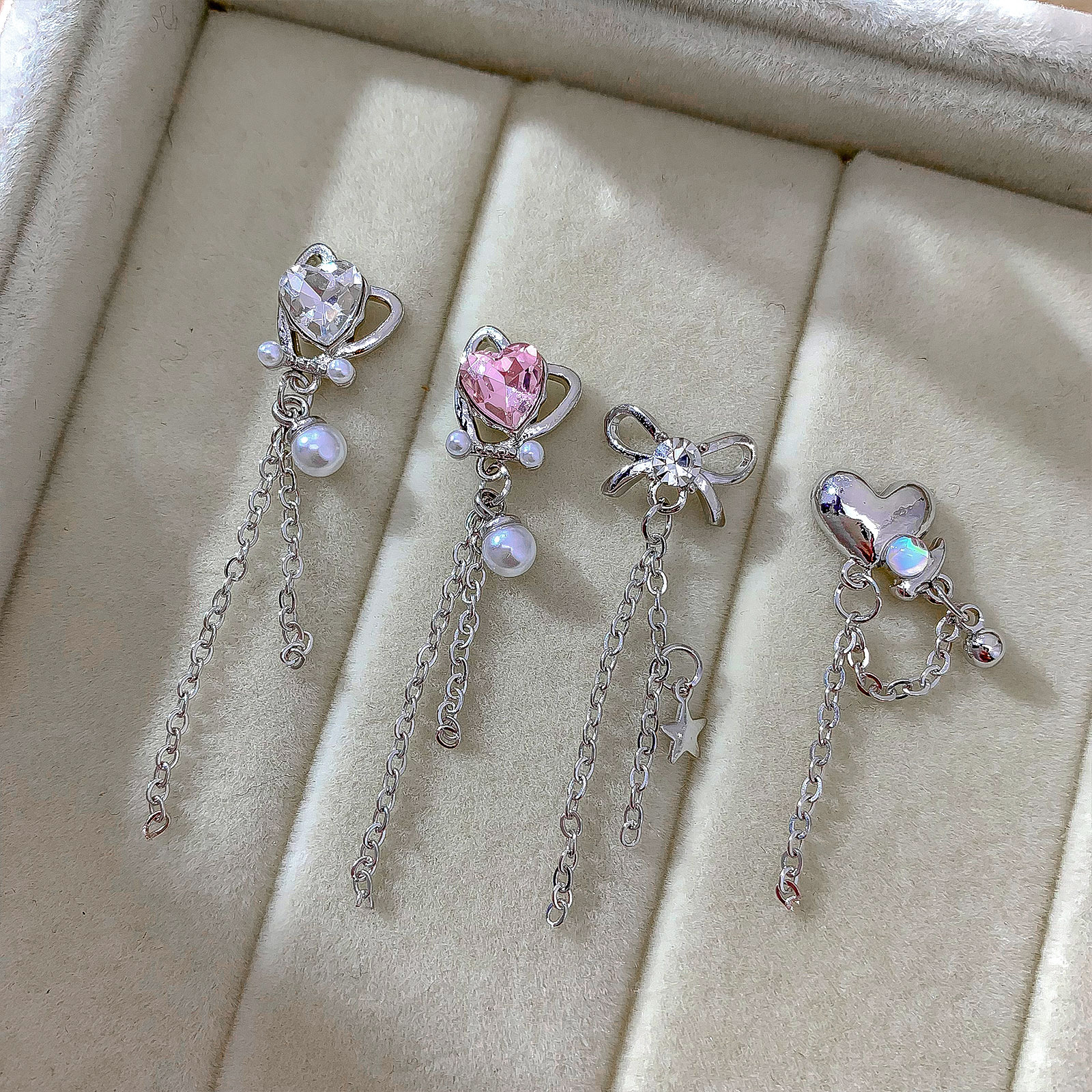 5PCS Luxury Silver Nail Diamon – Phone Cases Junk recenzja i cena