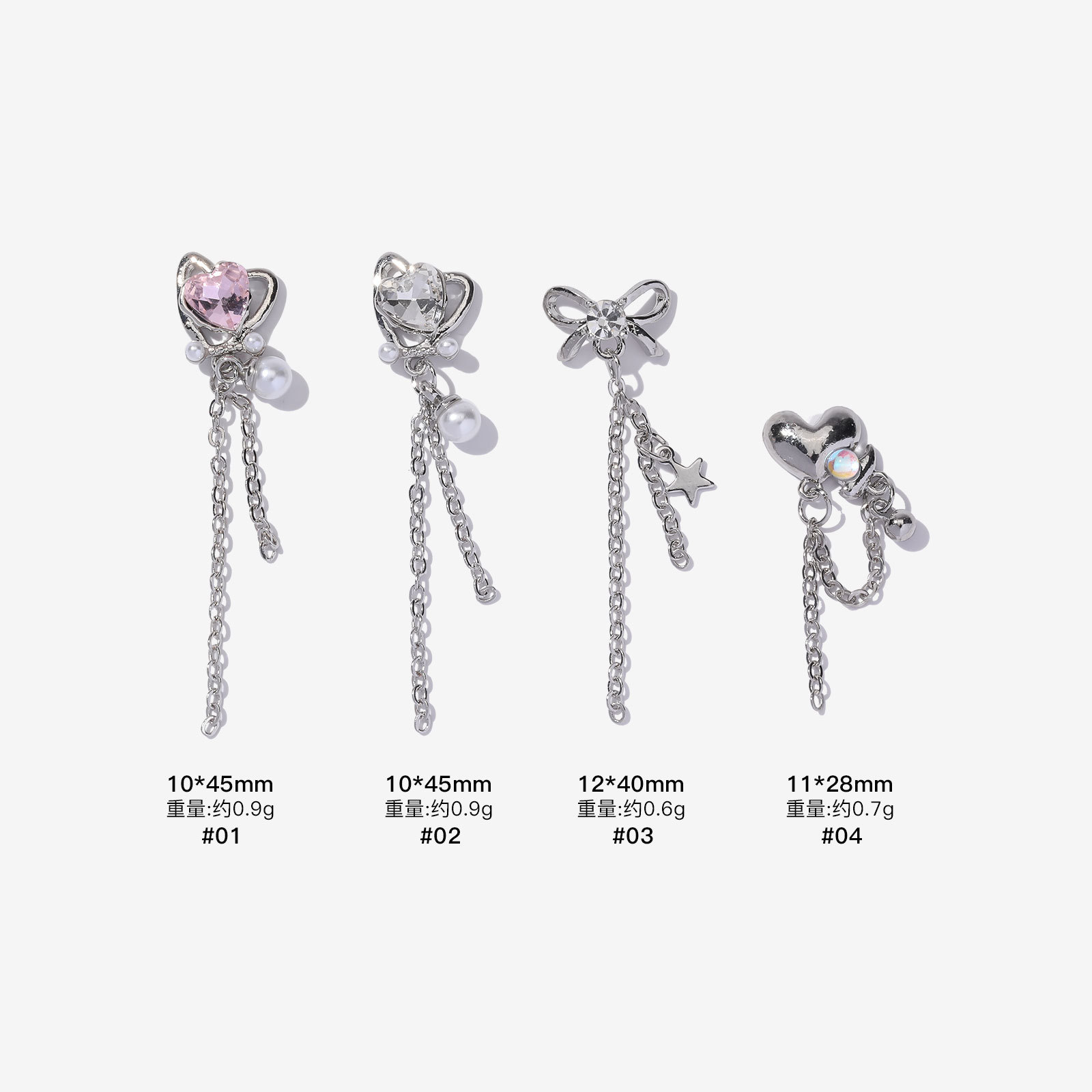5PCS Luxury Silver Nail Diamon – Phone Cases Junk recenzja i cena