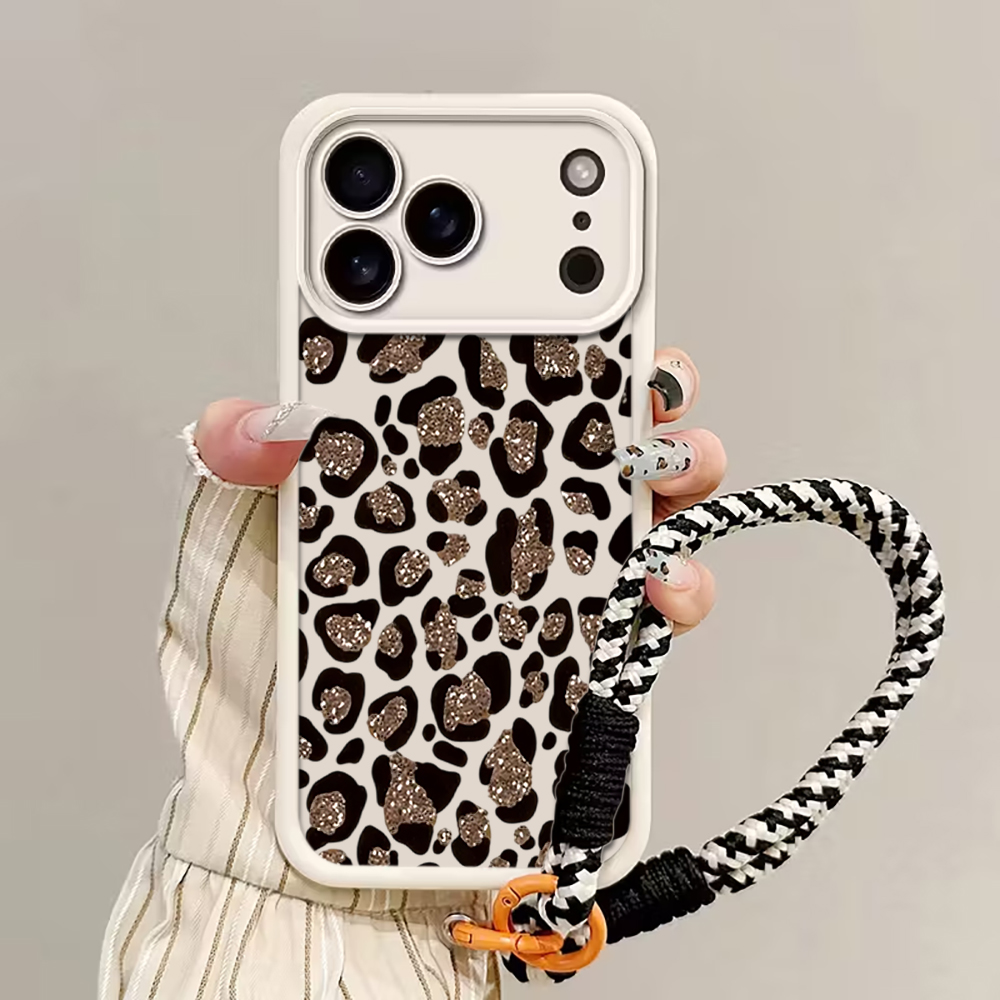 Leopard Print INS Hand Wrist S – Phone Cases With Straps recenzja i cena