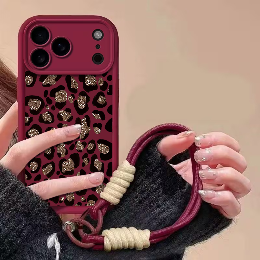 Leopard Print INS Hand Wrist S – Phone Cases With Straps recenzja i cena