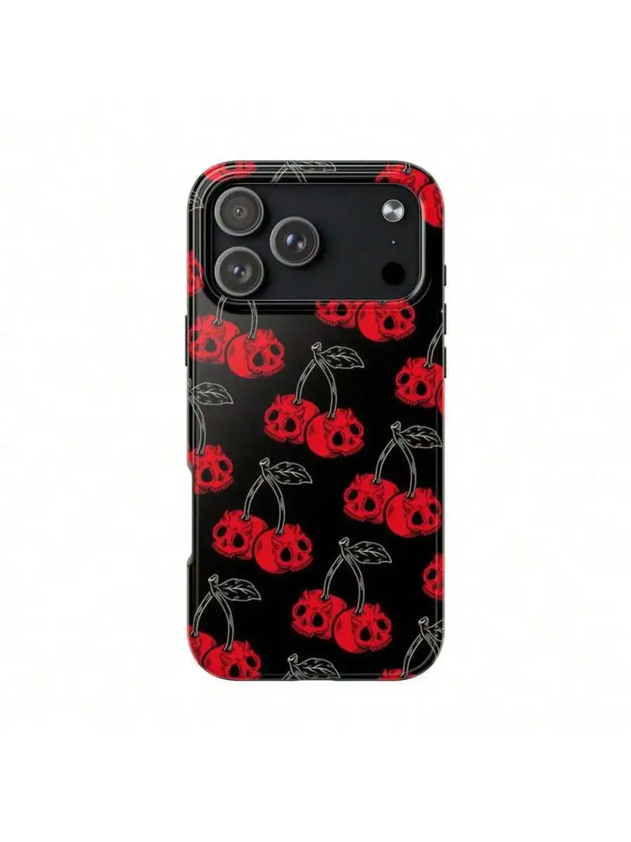 Gothic Cherry Skull Phone Case – Phone Cases Aesthetic recenzja i cena