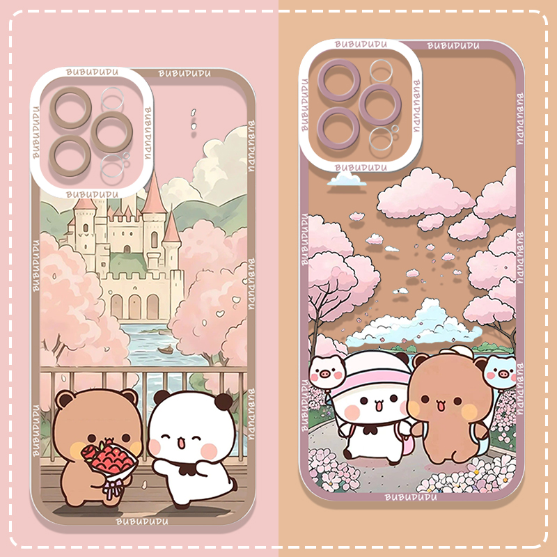 Cute BUBU DUDU Couple Clear Ph – Phone Cases Clear recenzja i cena
