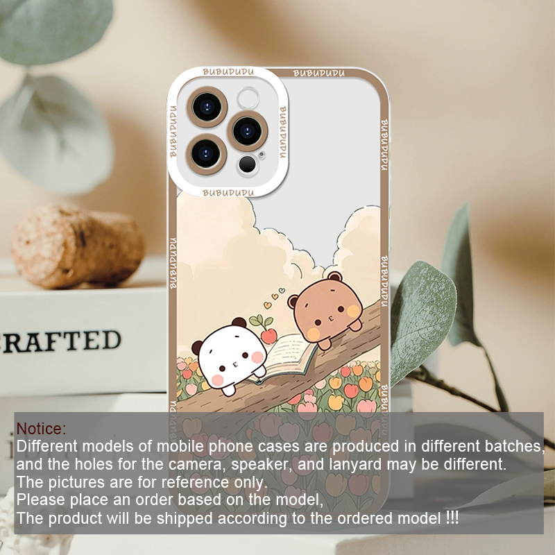 Cute BUBU DUDU Couple Clear Ph – Phone Cases Clear recenzja i cena