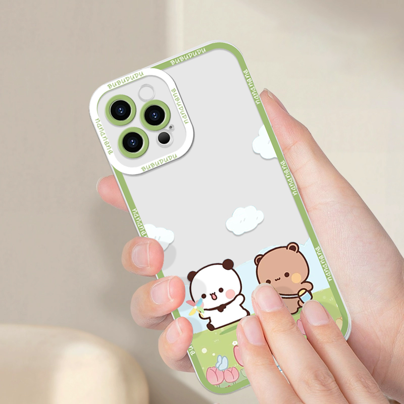 Cute BUBU DUDU Couple Clear Ph – Phone Cases Clear recenzja i cena