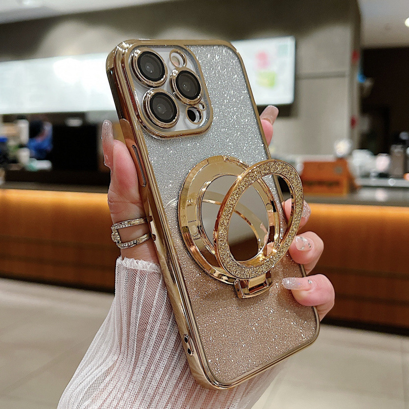 Glitter Mirror Bracket Phone C – Phone Cases Vogue recenzja i cena