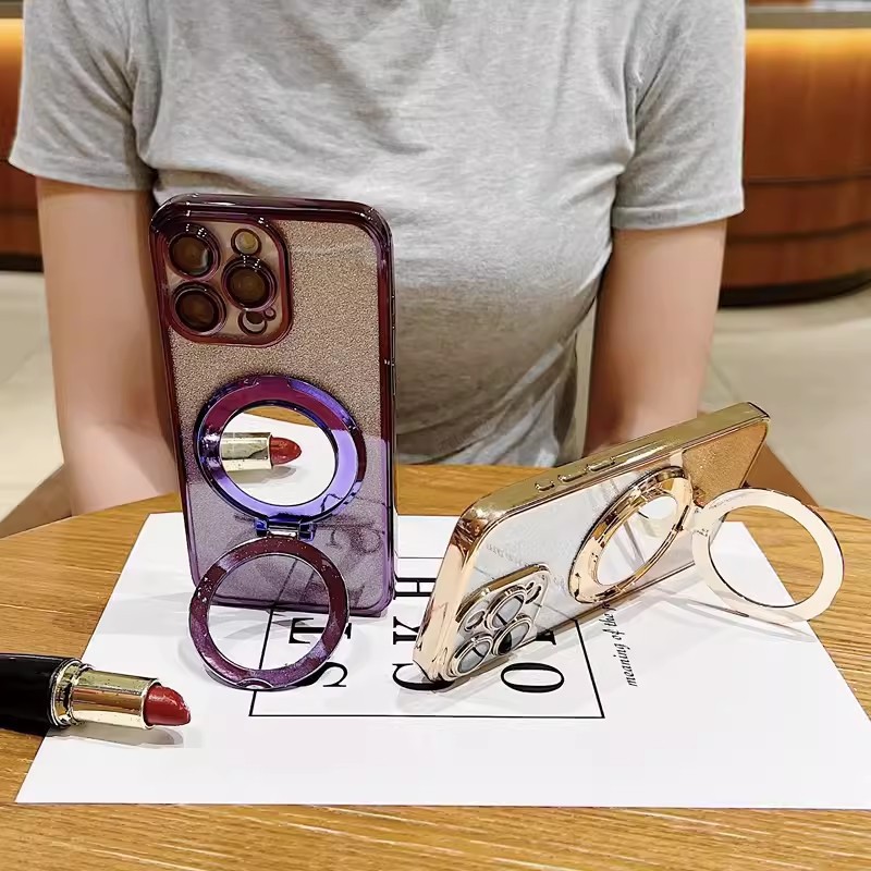 Glitter Mirror Bracket Phone C – Phone Cases Vogue recenzja i cena