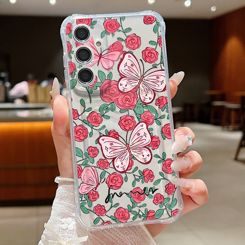Flower Butterfly Pattern Clear – Phone Cases Clear recenzja i cena