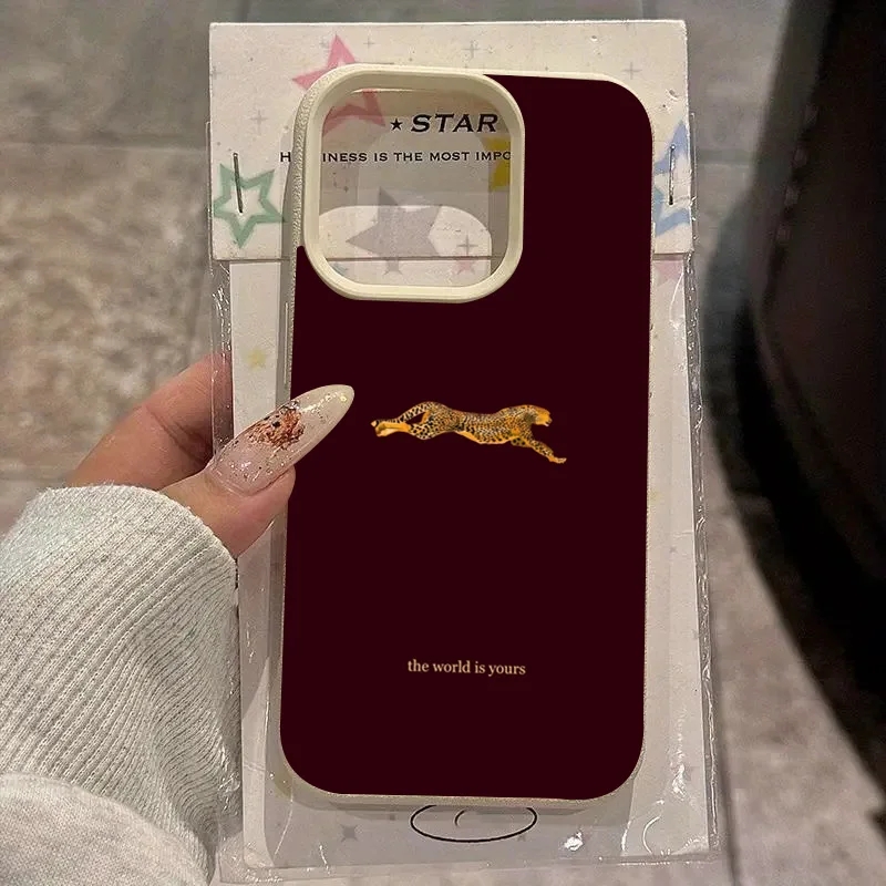 Fashion Leopard Wine Red Soft  – Phone Cases Leopard Print recenzja i cena