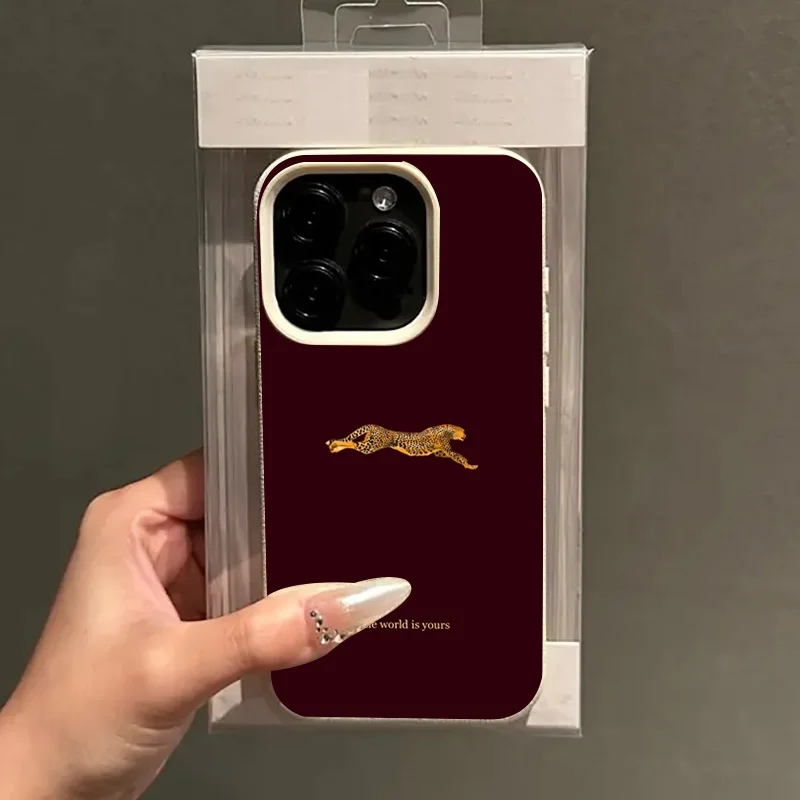 Fashion Leopard Wine Red Soft  – Phone Cases Leopard Print recenzja i cena