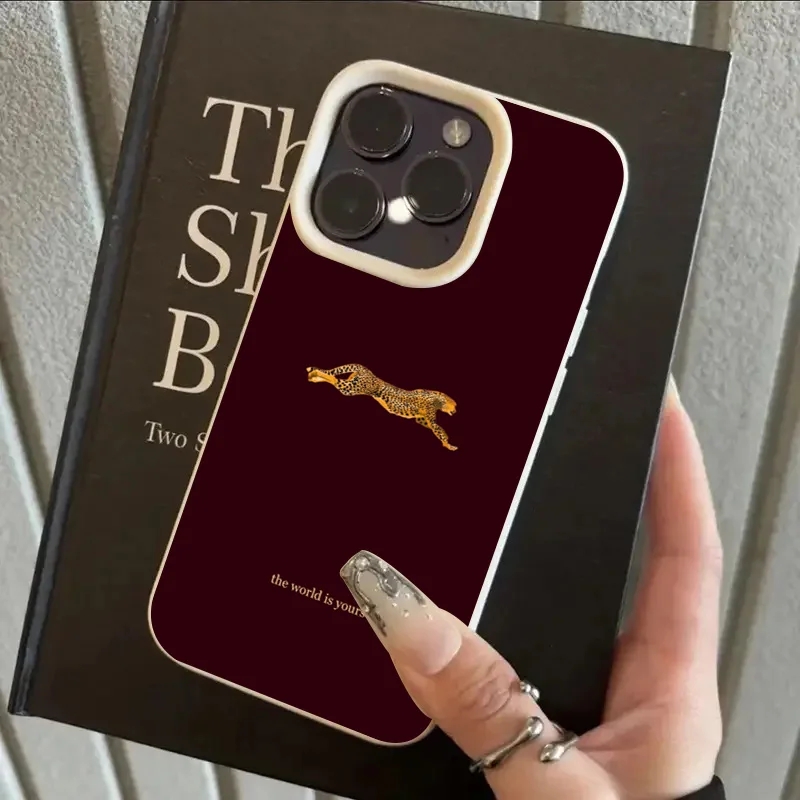 Fashion Leopard Wine Red Soft  – Phone Cases Leopard Print recenzja i cena