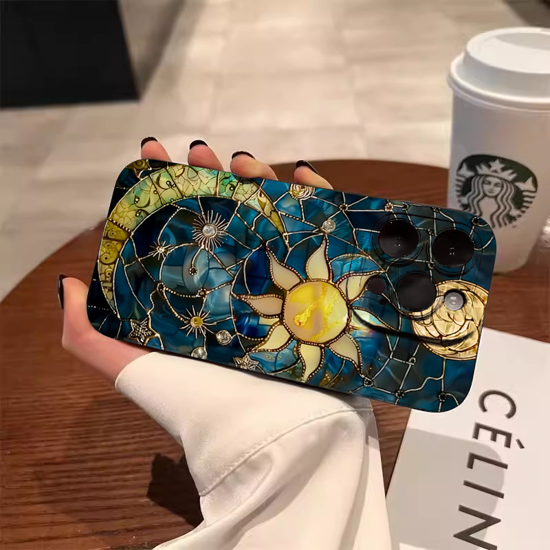 Aesthetic Sun Moon Print Phone – Phone Cases Aesthetic recenzja i cena