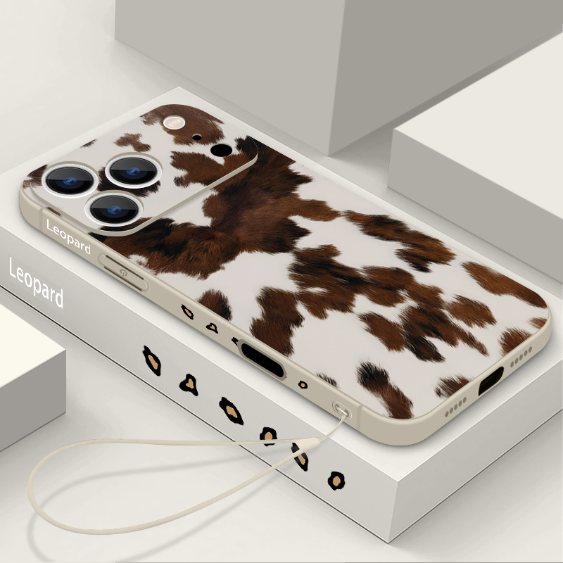 Leopard Print TPU Phone Case F – Phone Cases With Straps recenzja i cena