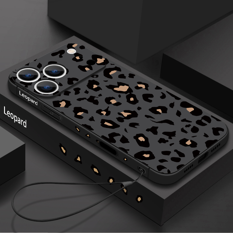 Leopard Print TPU Phone Case F – Phone Cases With Straps recenzja i cena