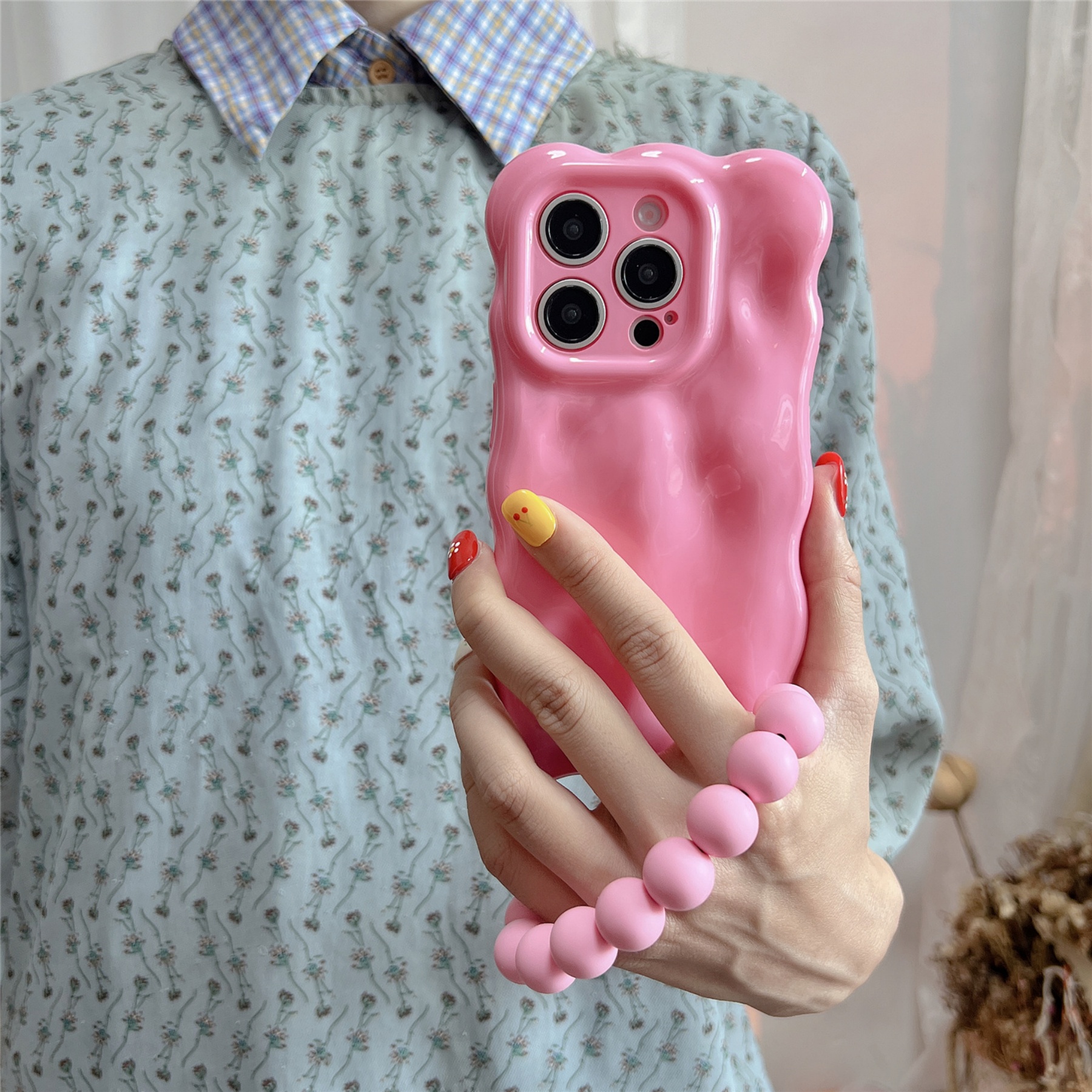 Cute Wave Edge Rose Red Bubble – Phone Cases Redbubble recenzja i cena
