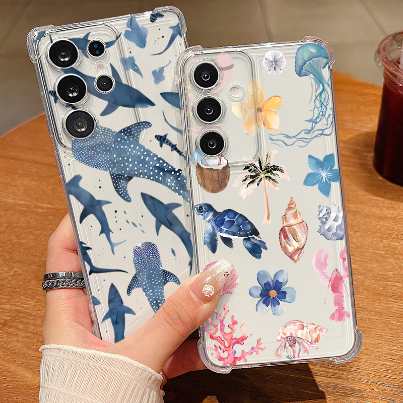 Whale Turtle Pattern Clear Pho – Phone Cases Clear recenzja i cena