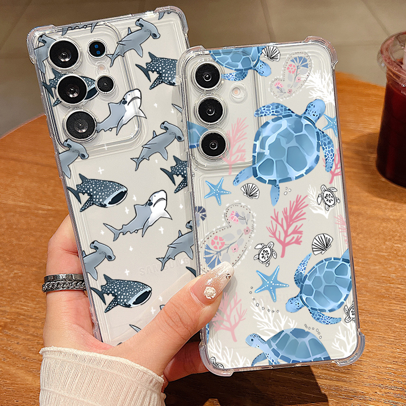 Whale Turtle Pattern Clear Pho – Phone Cases Clear recenzja i cena