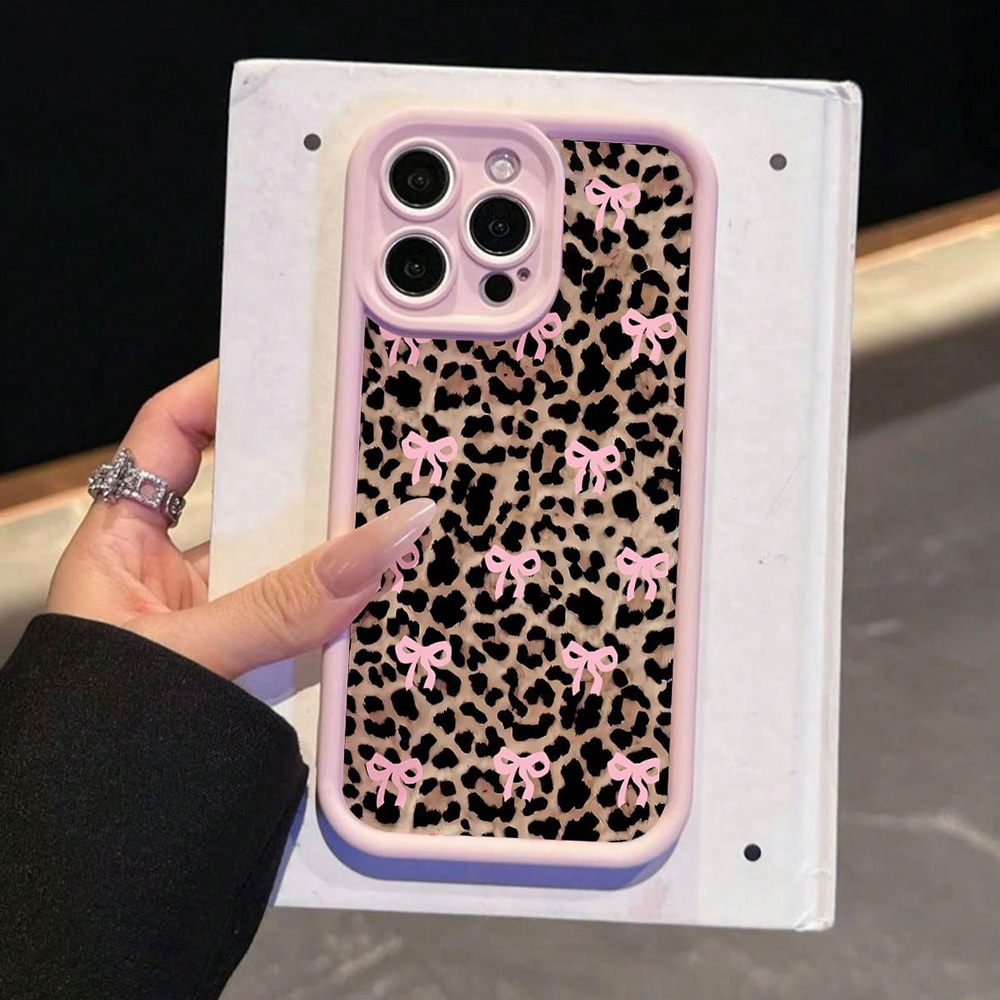 Pink Bow Lily Flower Leopard P – Phone Cases Leopard Print recenzja i cena