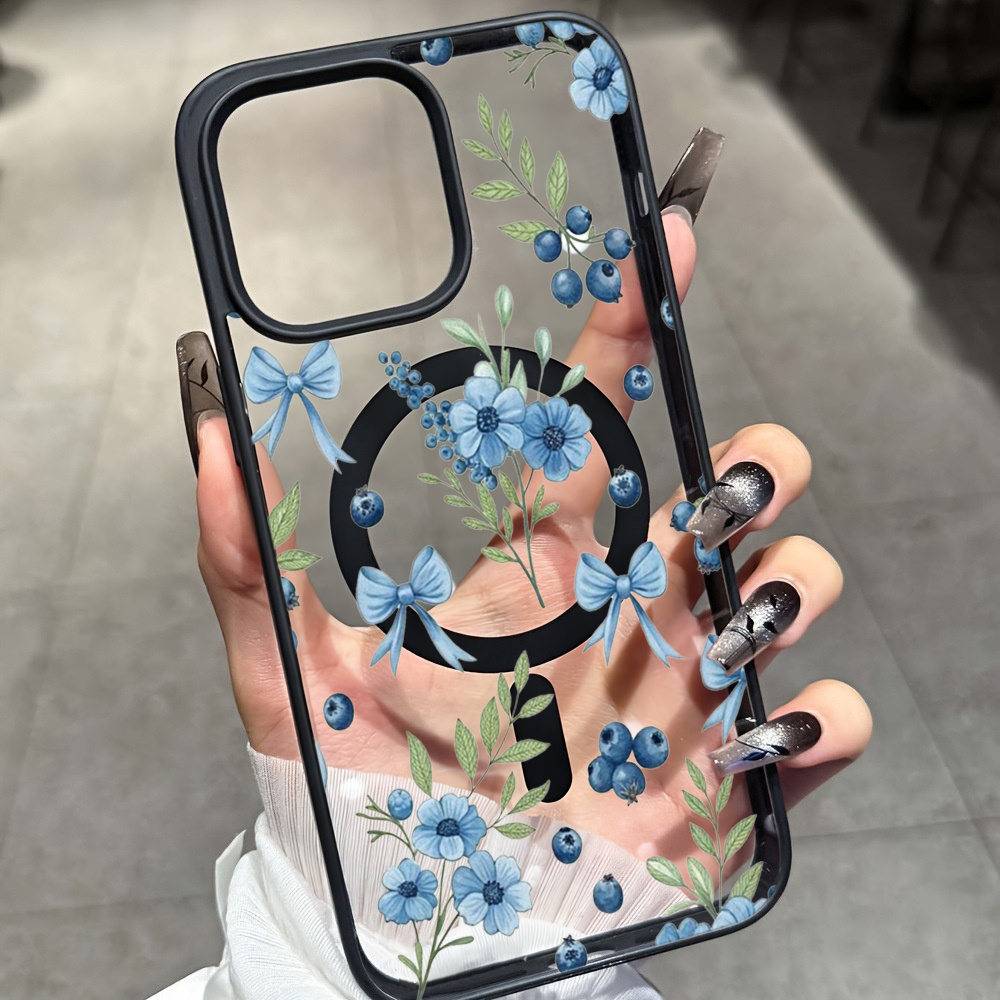 Blueberry Floral Clear Case  F – Phone Cases Clear recenzja i cena