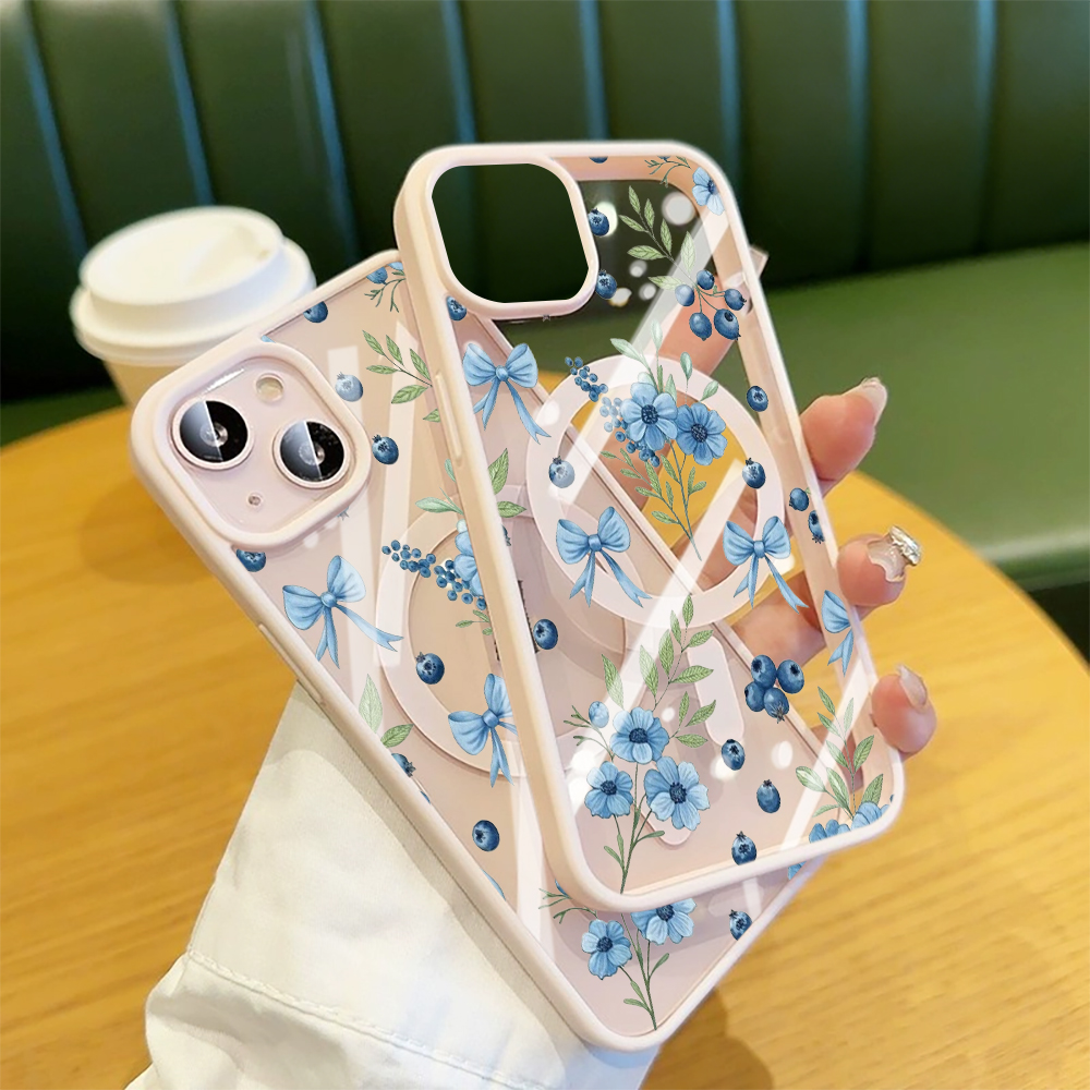 Blueberry Floral Clear Case  F – Phone Cases Clear recenzja i cena