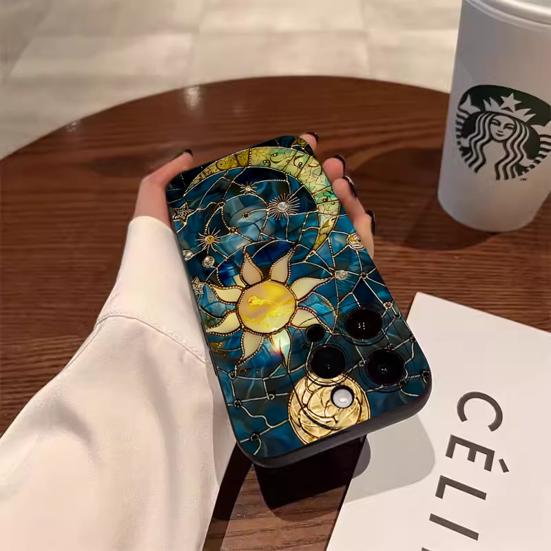 Aesthetic Sun Moon Print Phone – Phone Cases Aesthetic recenzja i cena