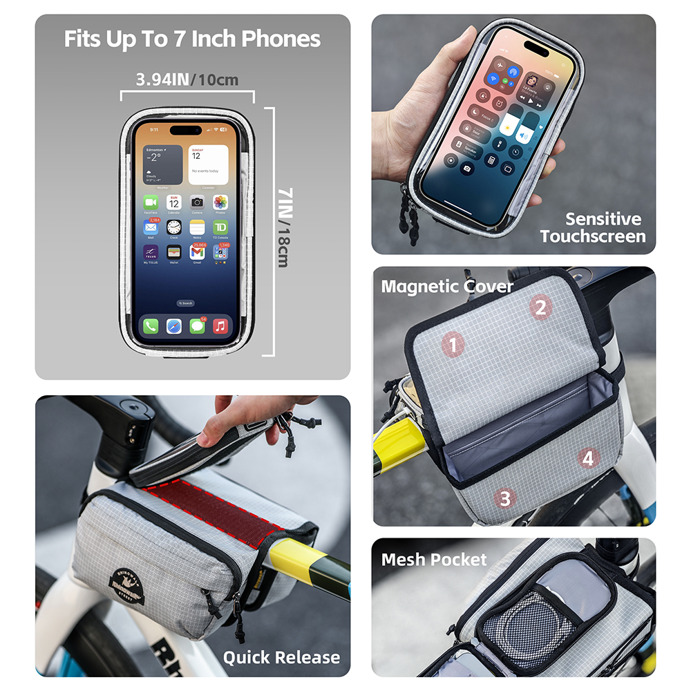 Rhinowalk Bike Top Tube Bag Ra – Phone Cases Youtube recenzja i cena