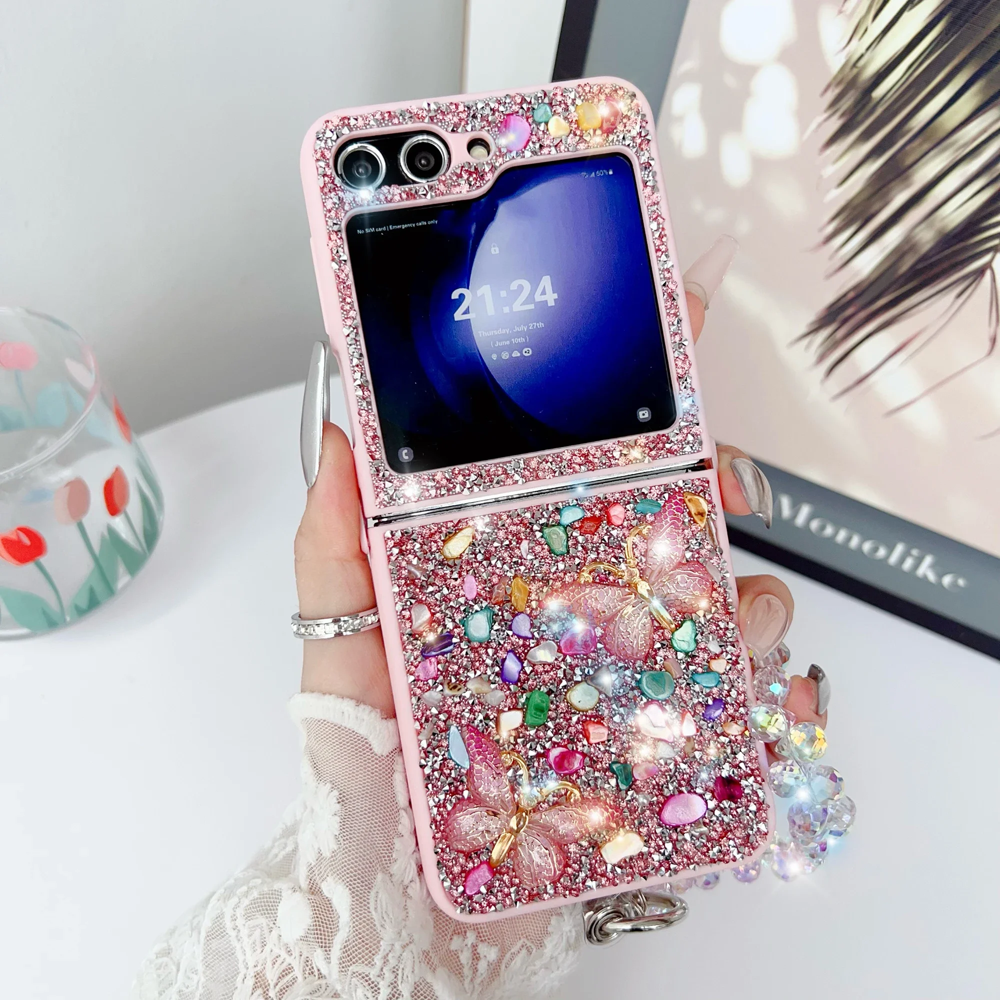 Luxury Glitter Phone Case For  – Phone Cases With Straps recenzja i cena