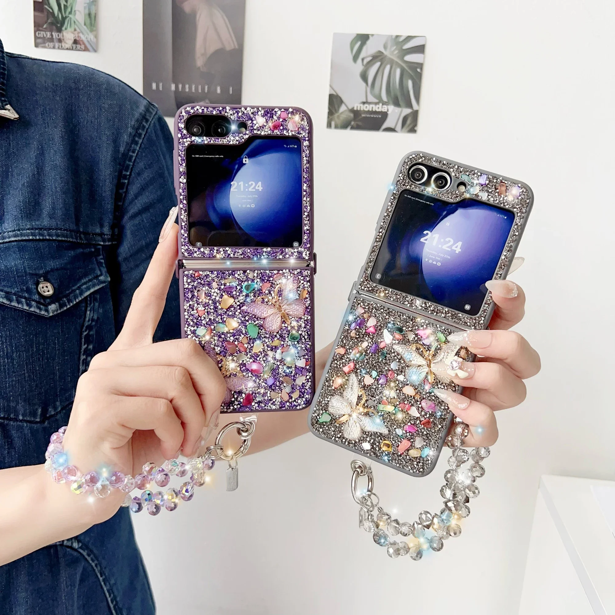 Luxury Glitter Phone Case For  – Phone Cases With Straps recenzja i cena