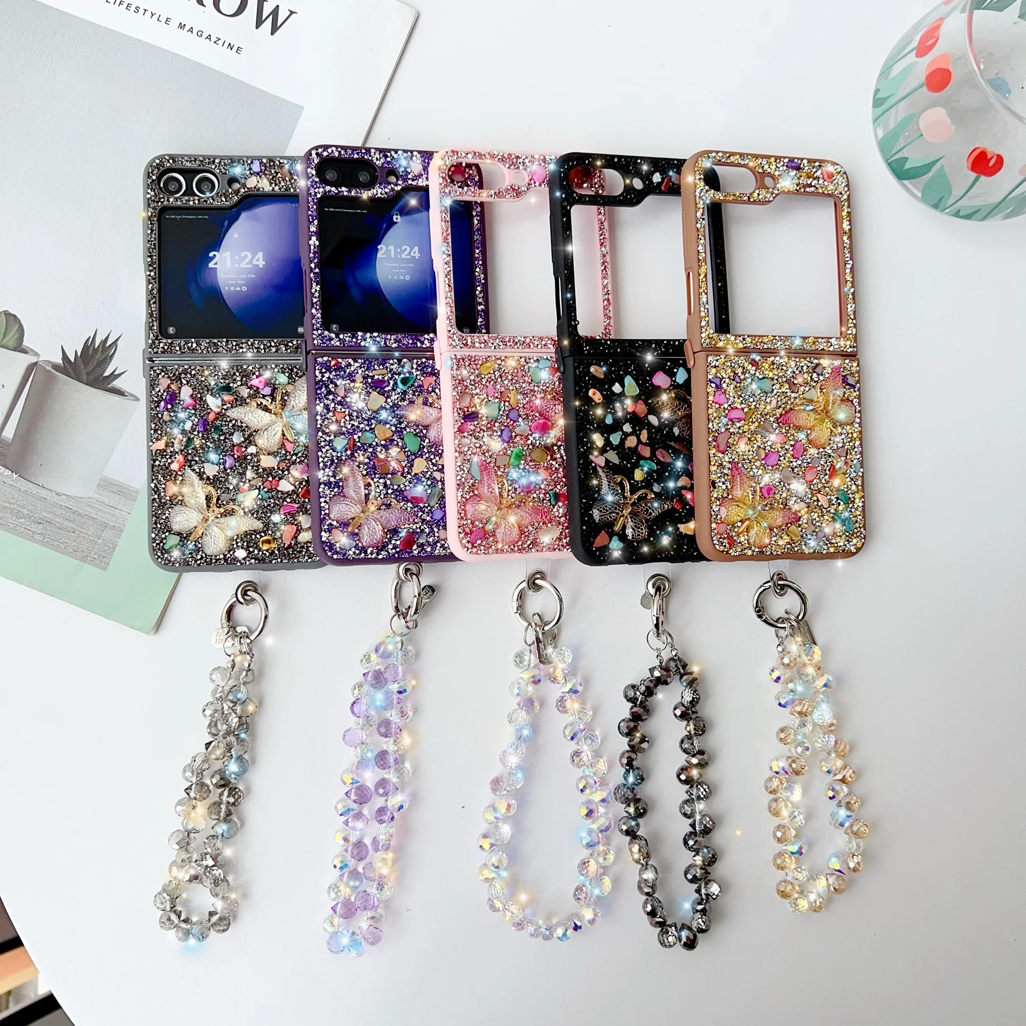 Luxury Glitter Phone Case For  – Phone Cases With Straps recenzja i cena