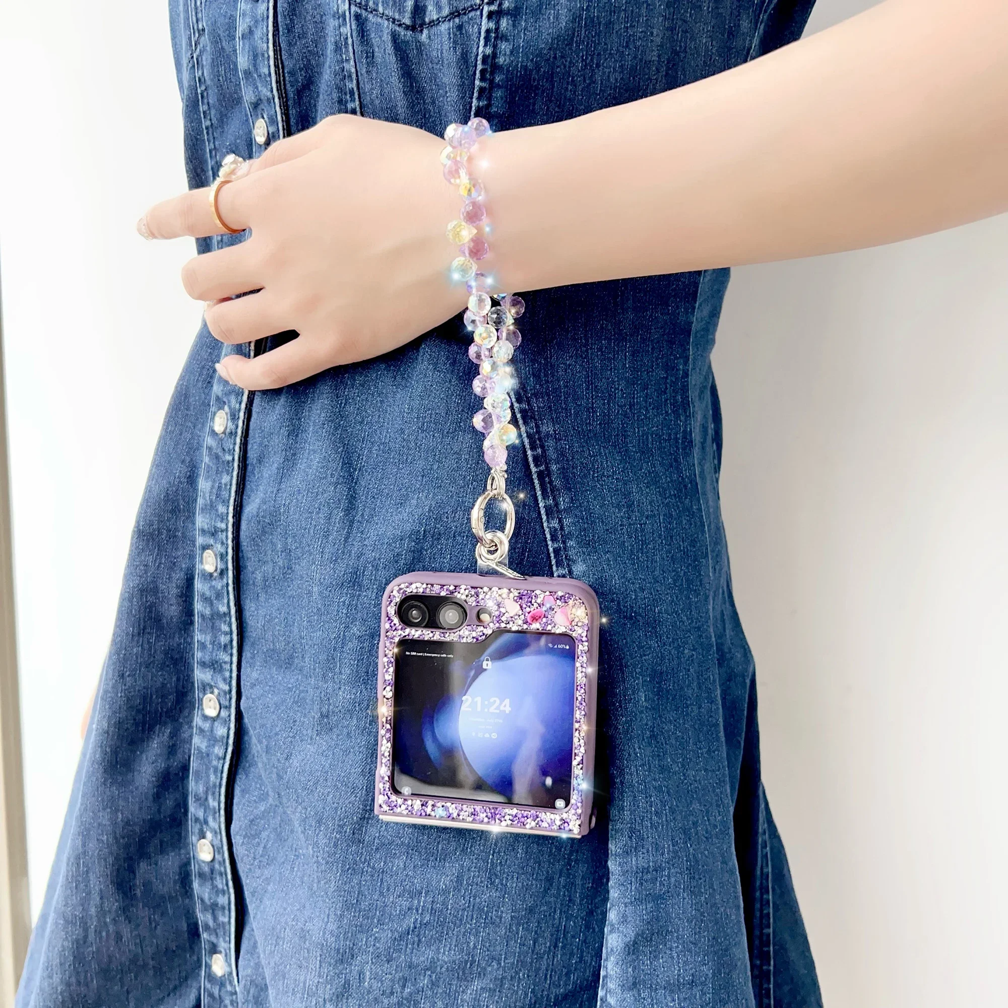 Luxury Glitter Phone Case For  – Phone Cases With Straps recenzja i cena