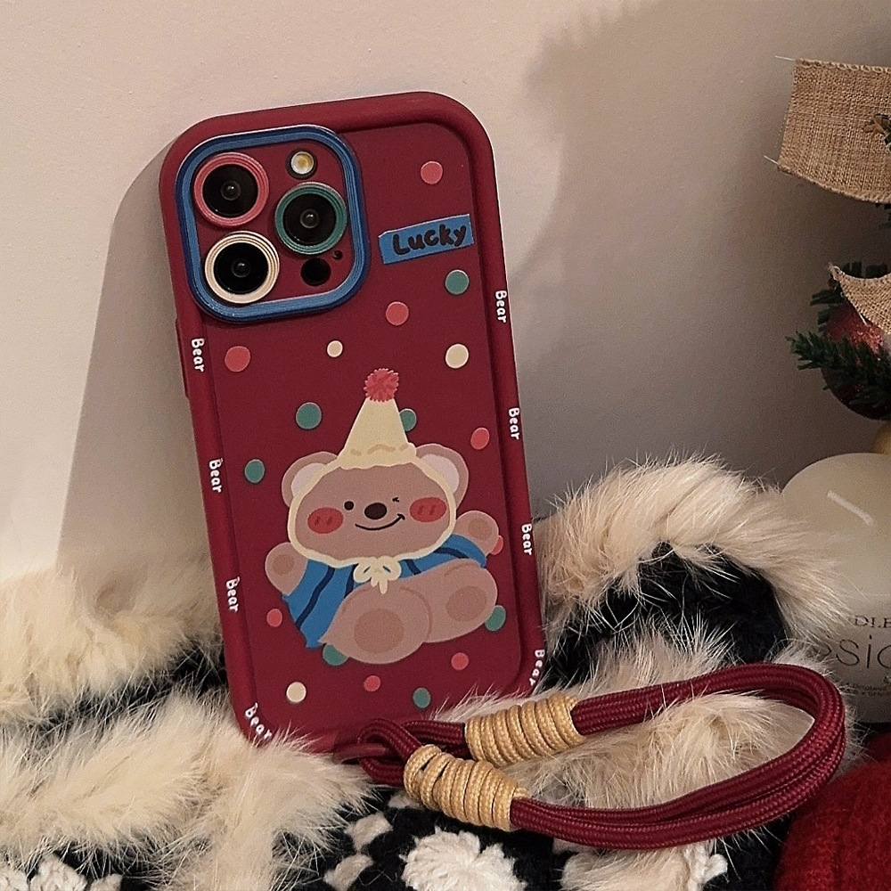Cute Colorful Polka Dot Cartoo – Phone Cases With Straps recenzja i cena