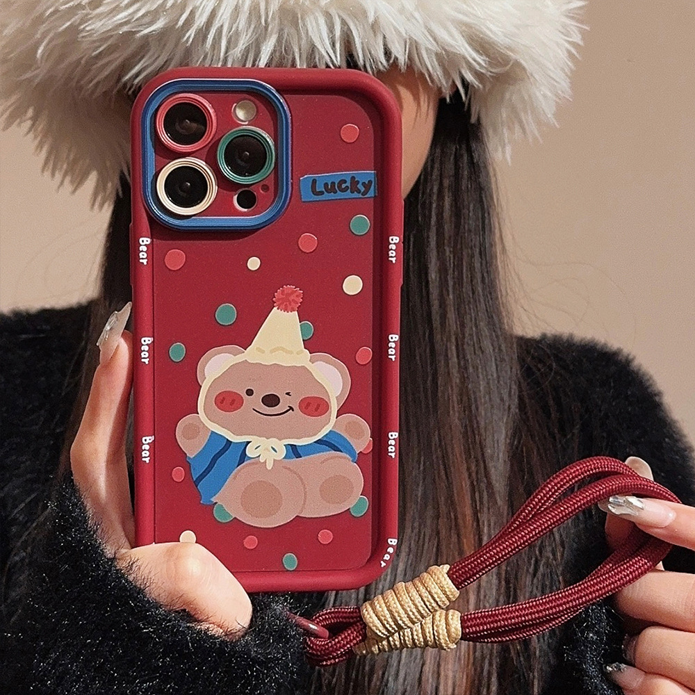 Cute Colorful Polka Dot Cartoo – Phone Cases With Straps recenzja i cena