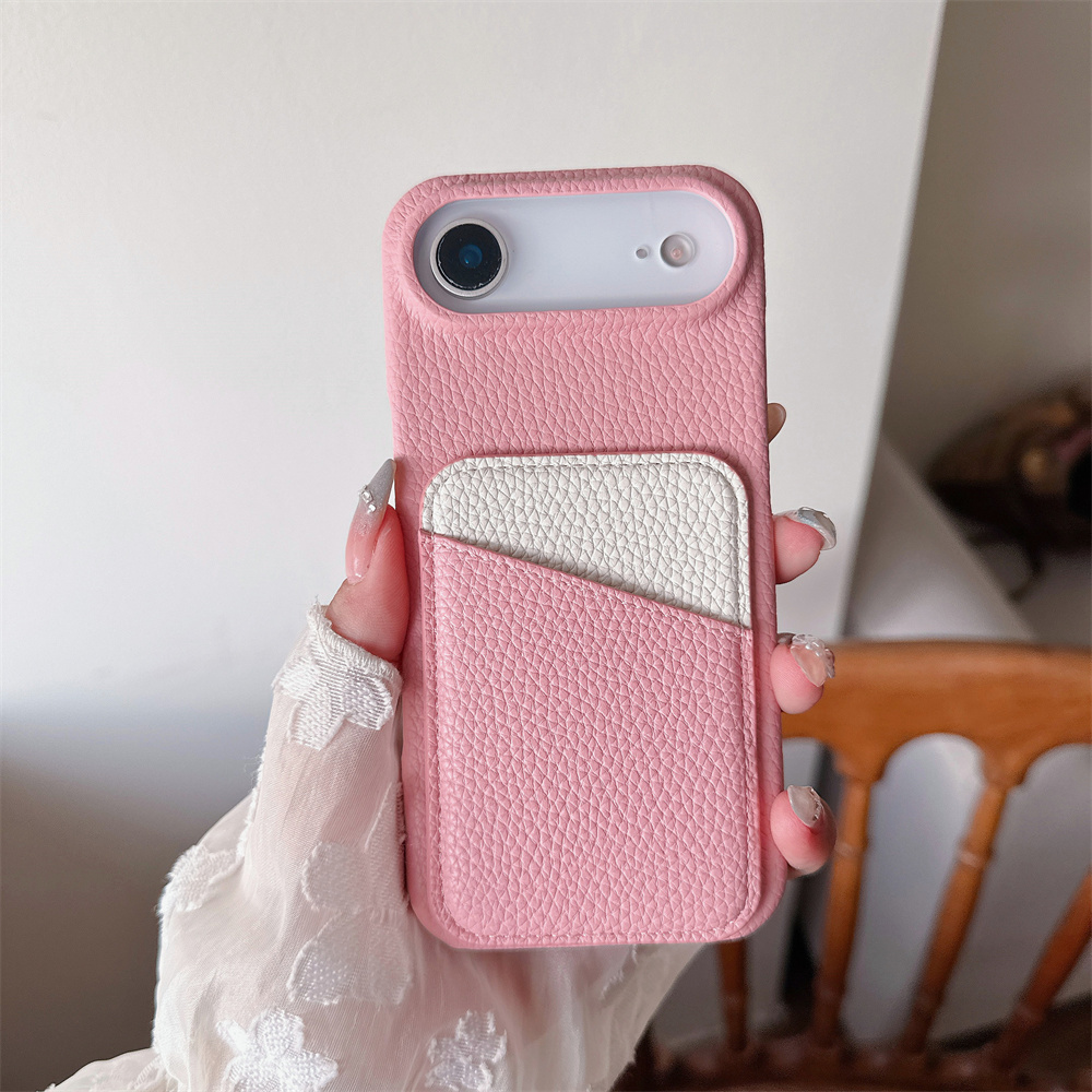 Luxury Color Collision Leather – Phone Cases With Wallet On Back recenzja i cena