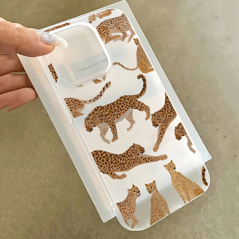 For iPhone 17 16 15 14 13 12 1 – Phone Cases Leopard Print recenzja i cena