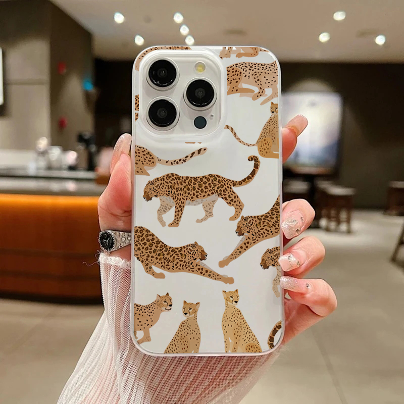 For iPhone 17 16 15 14 13 12 1 – Phone Cases Leopard Print recenzja i cena