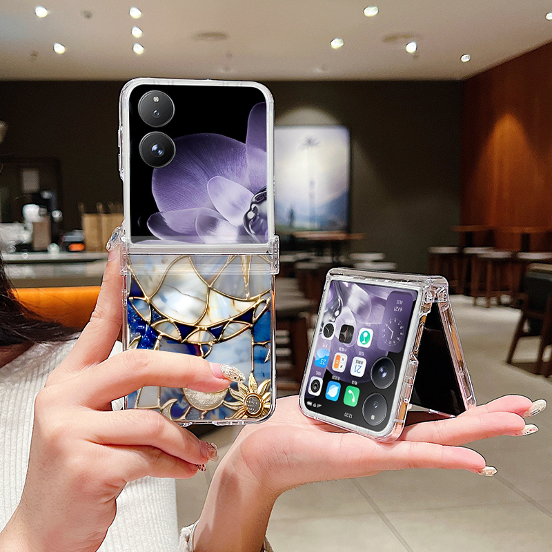 Retro Moon Star Pattern Phone  – Phone Cases Clear recenzja i cena