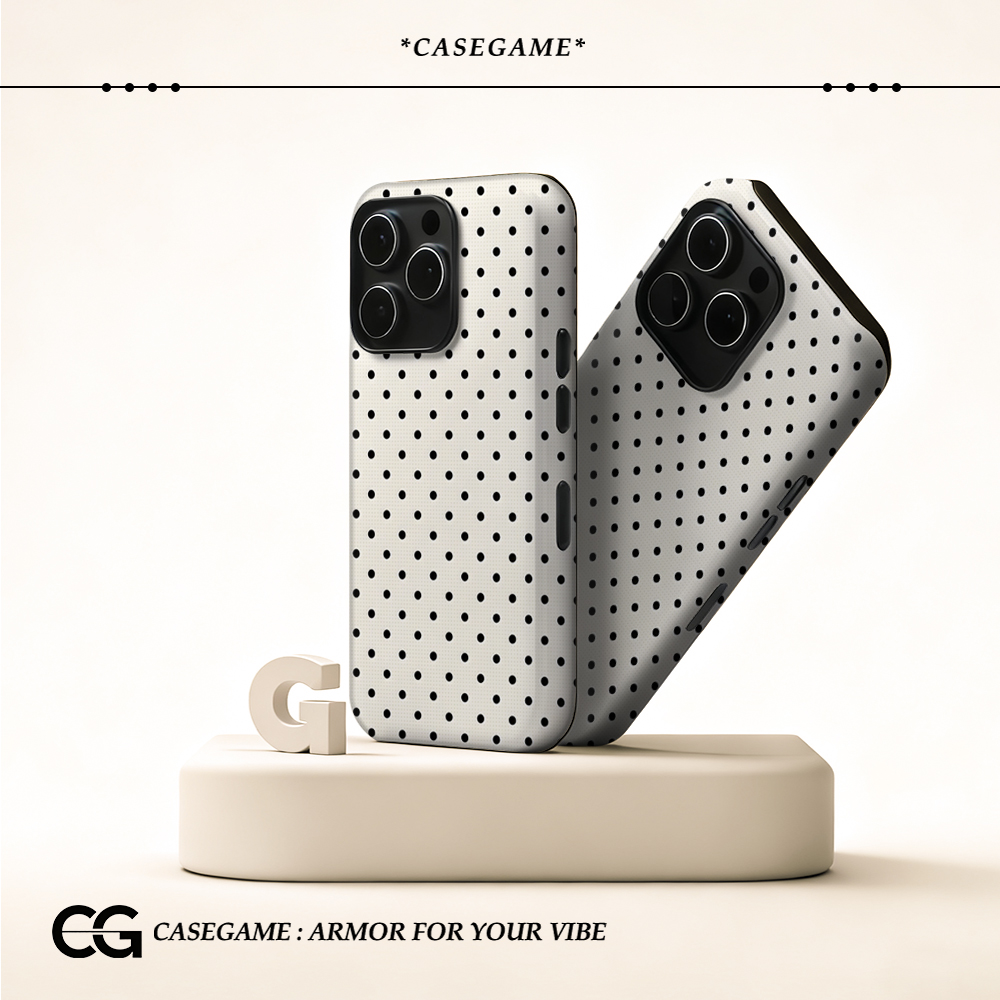 Classic Black Polka Dots Cream – Phone Cases Uk recenzja i cena