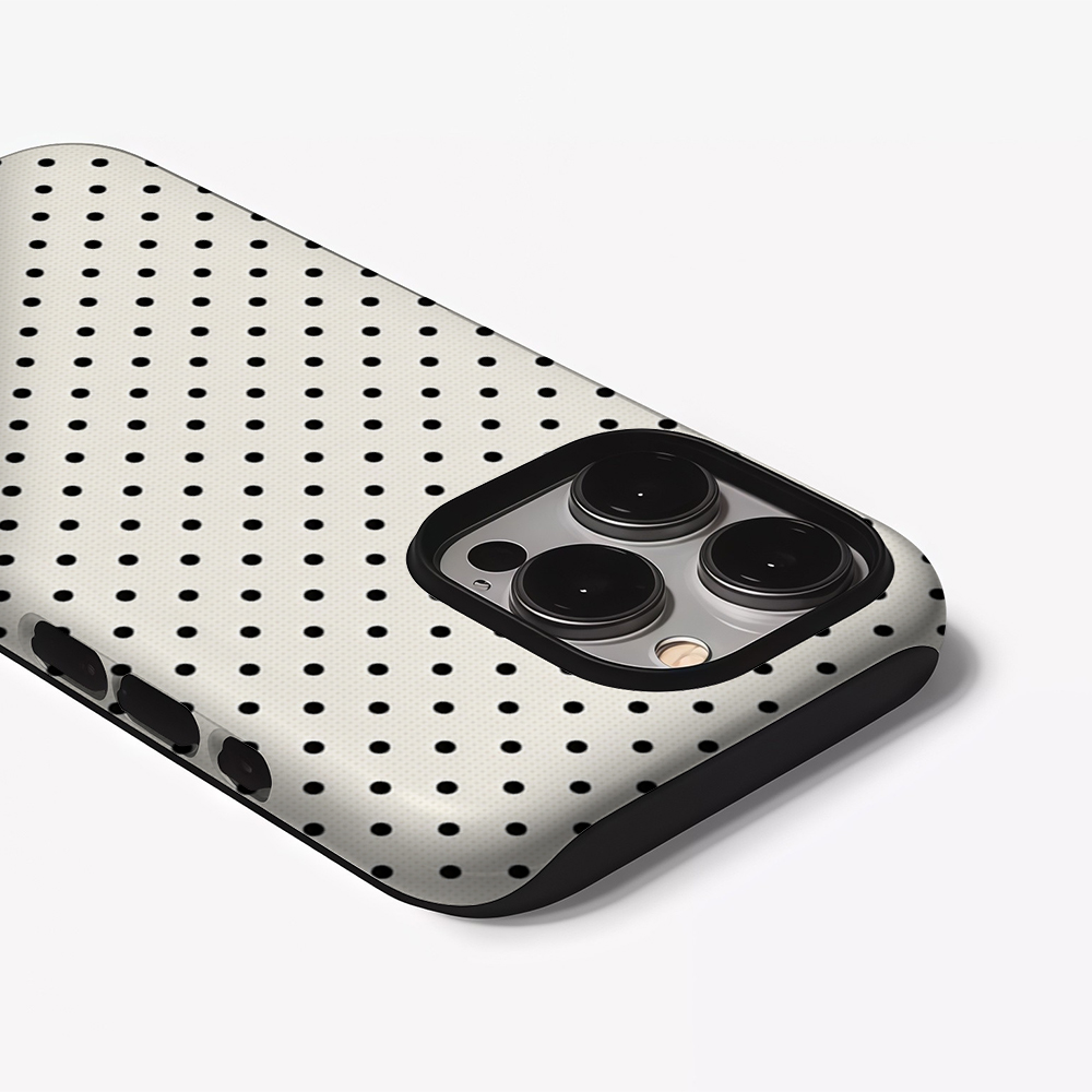 Classic Black Polka Dots Cream – Phone Cases Uk recenzja i cena