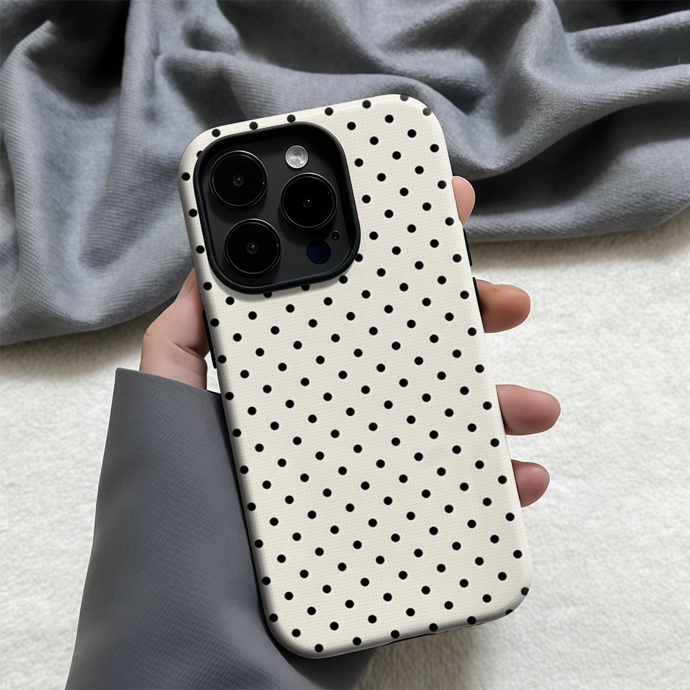 Classic Black Polka Dots Cream – Phone Cases Uk recenzja i cena
