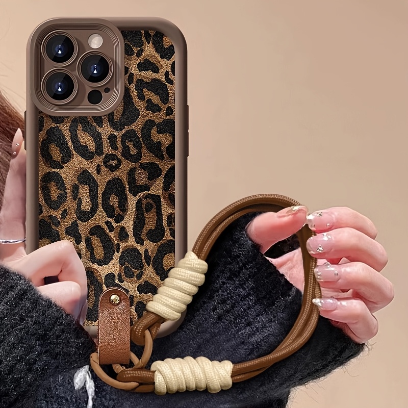 Wrist Strap Leopard Print  Pho – Phone Cases With Straps recenzja i cena
