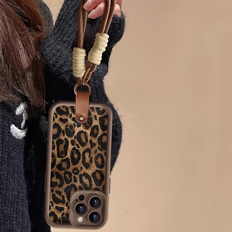Wrist Strap Leopard Print  Pho – Phone Cases With Straps recenzja i cena